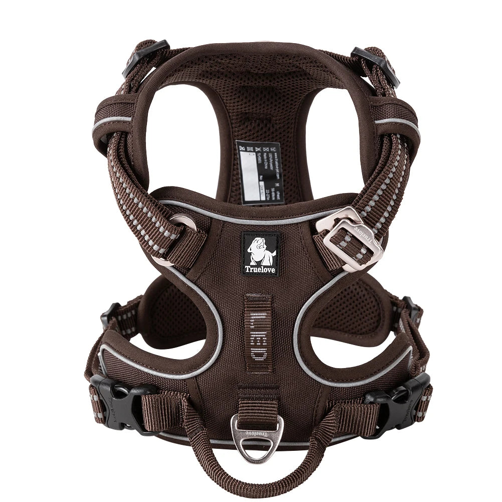 TrueLove Dog Harness Reflective Padded Quick Release Nylon