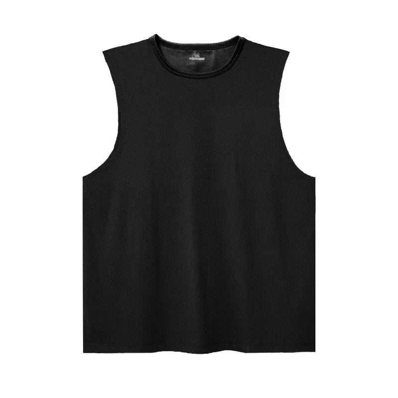 Summer Ice Silk Running Vest For Men Quick Dry Breathable