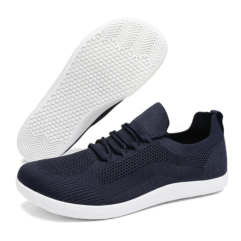 DQTBE Wide Version Barefoot Shoes Unisex Breathable Mesh Walking Shoes