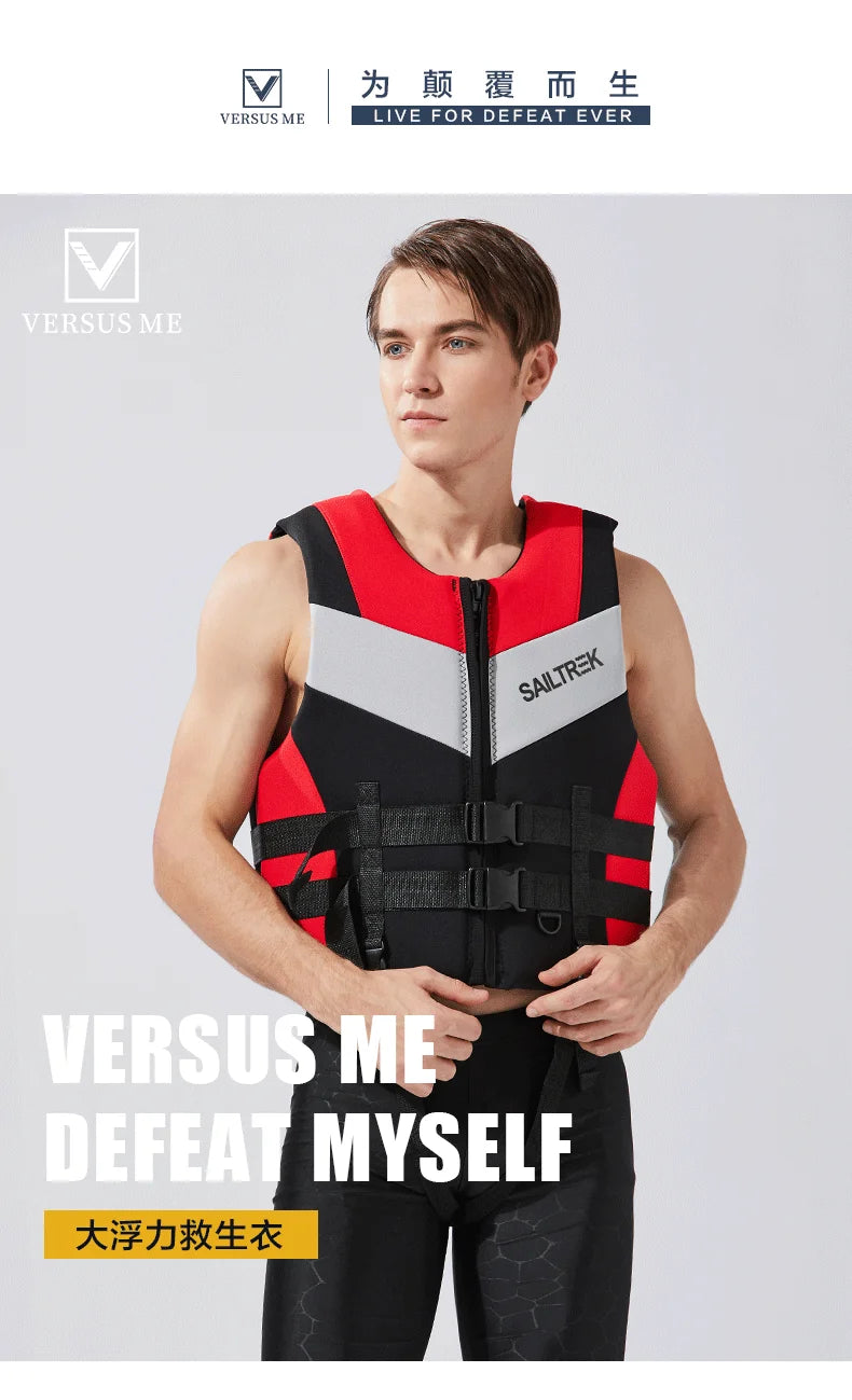 Life Jacket For Adults Kayak Jet Ski Wakeboard Sports Vest