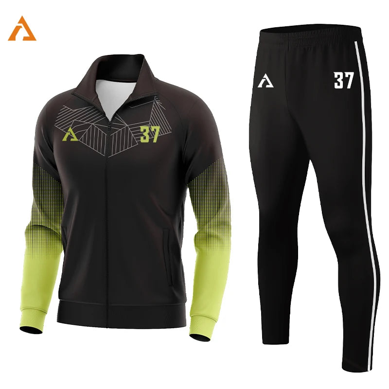 ATAGOESCN Unisex Tracksuit Sublimation Full Zip Sportswear
