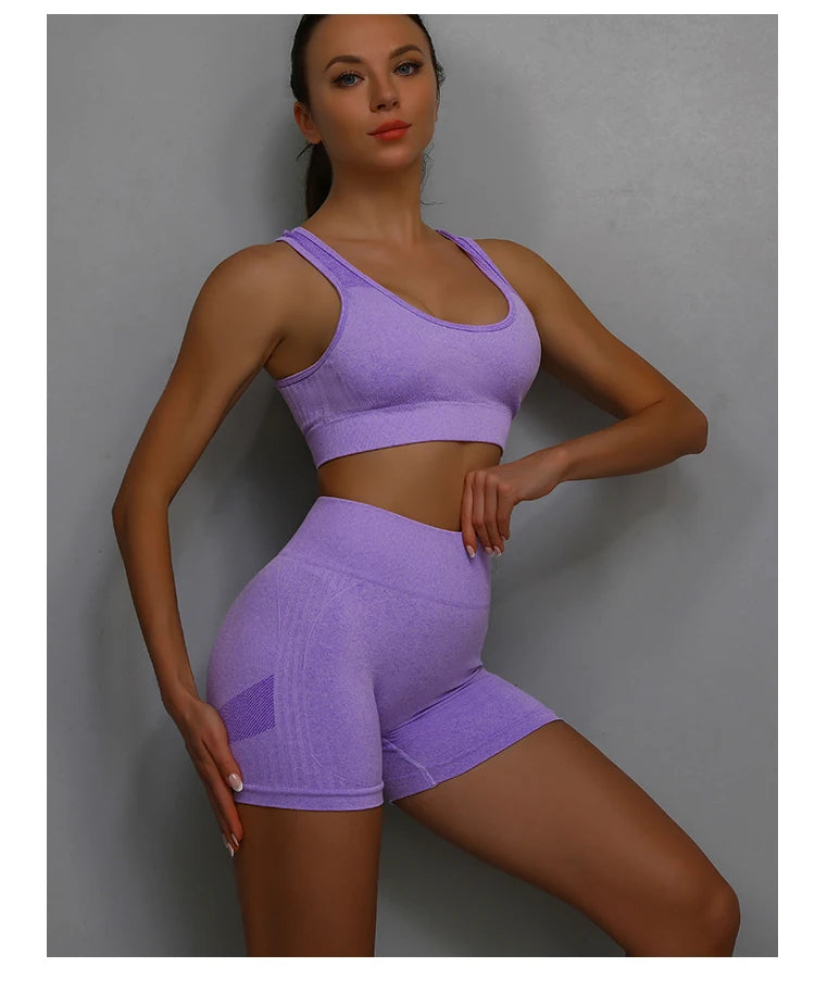 Women Yoga Shorts High Waist Workout Tights for Gym and Running