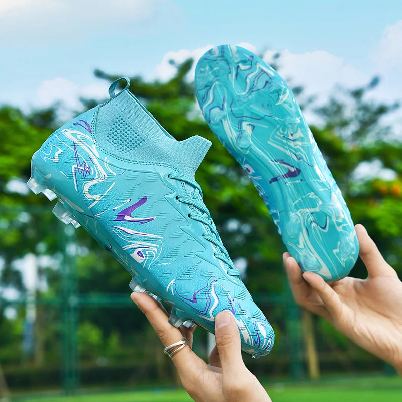 Professional Men's Football Shoes Breathable Lightweight Outdoor Cleats