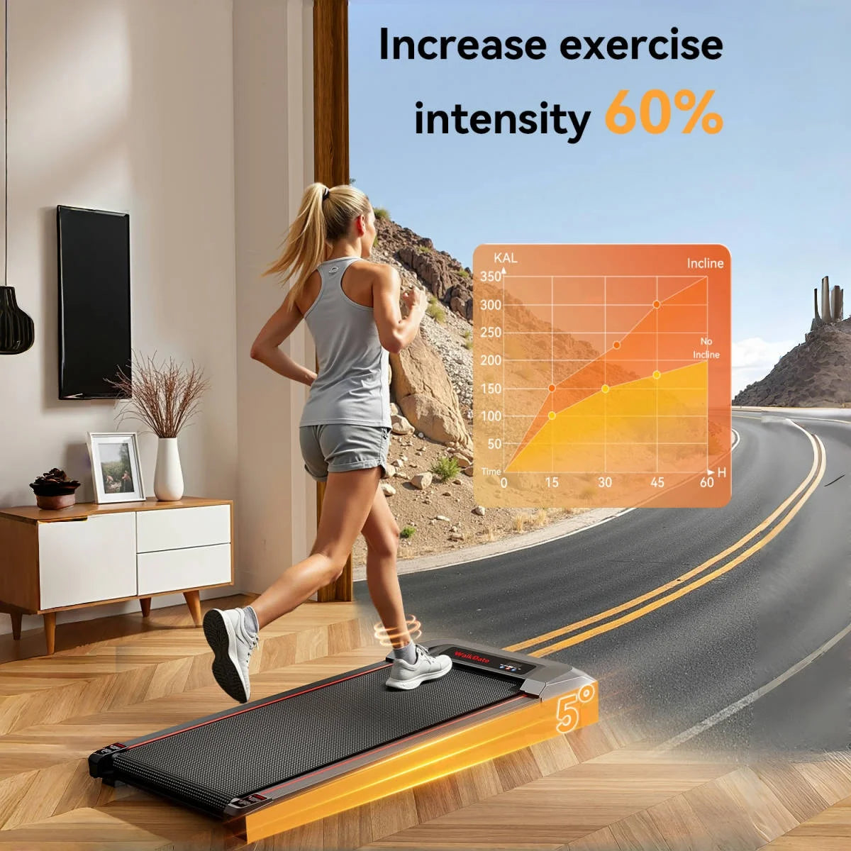Bestgod Folding Electric Treadmill Walking Pad 8 Kmh 2.5HP