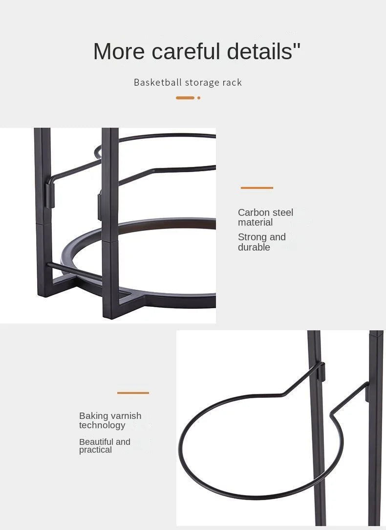 Indoor Kids Ball Storage Rack For Basketball Football Volleyball Kindergarten