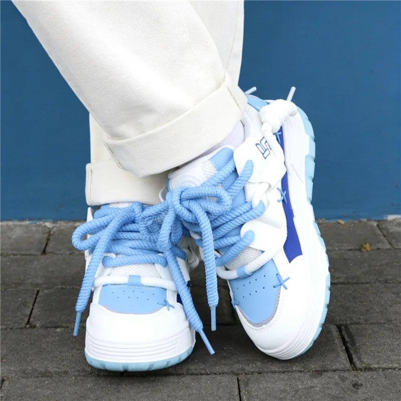 Women Platform Sneakers Chunky Heel Casual Trainers