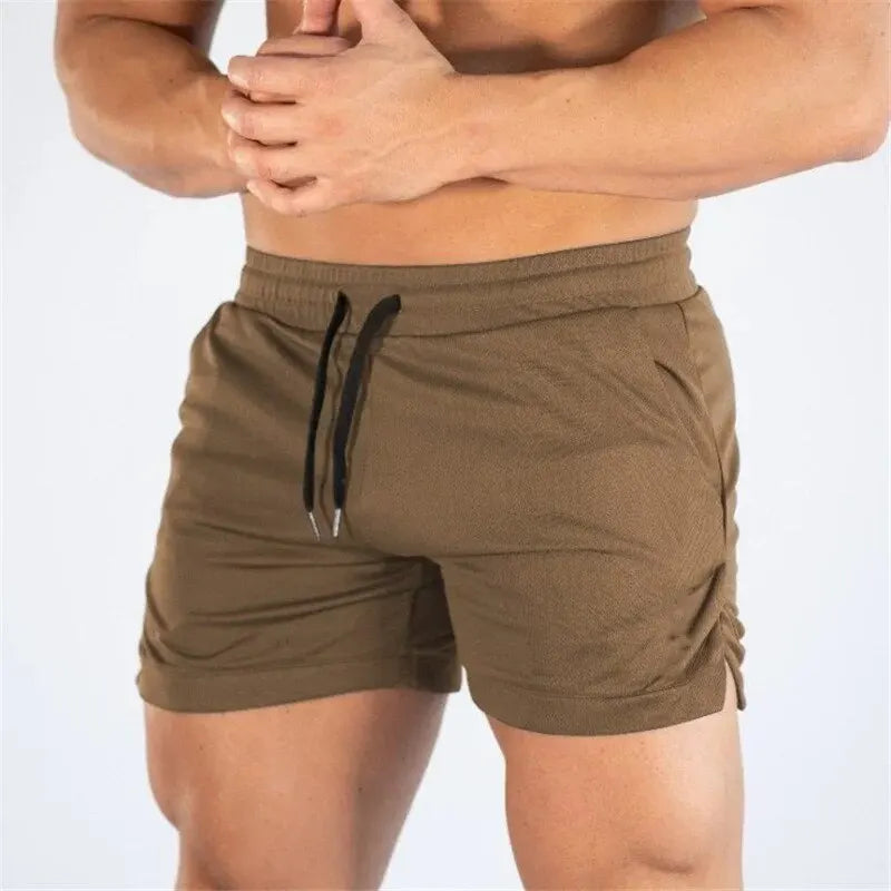Men's Summer Fitness Shorts Polyester Jogging Athletic Shorts