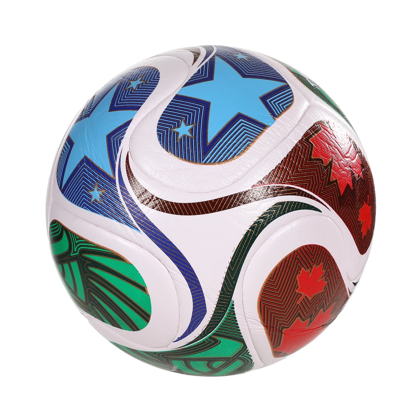 LISM Soccer Ball PU Leather Seamless Wear Resistant