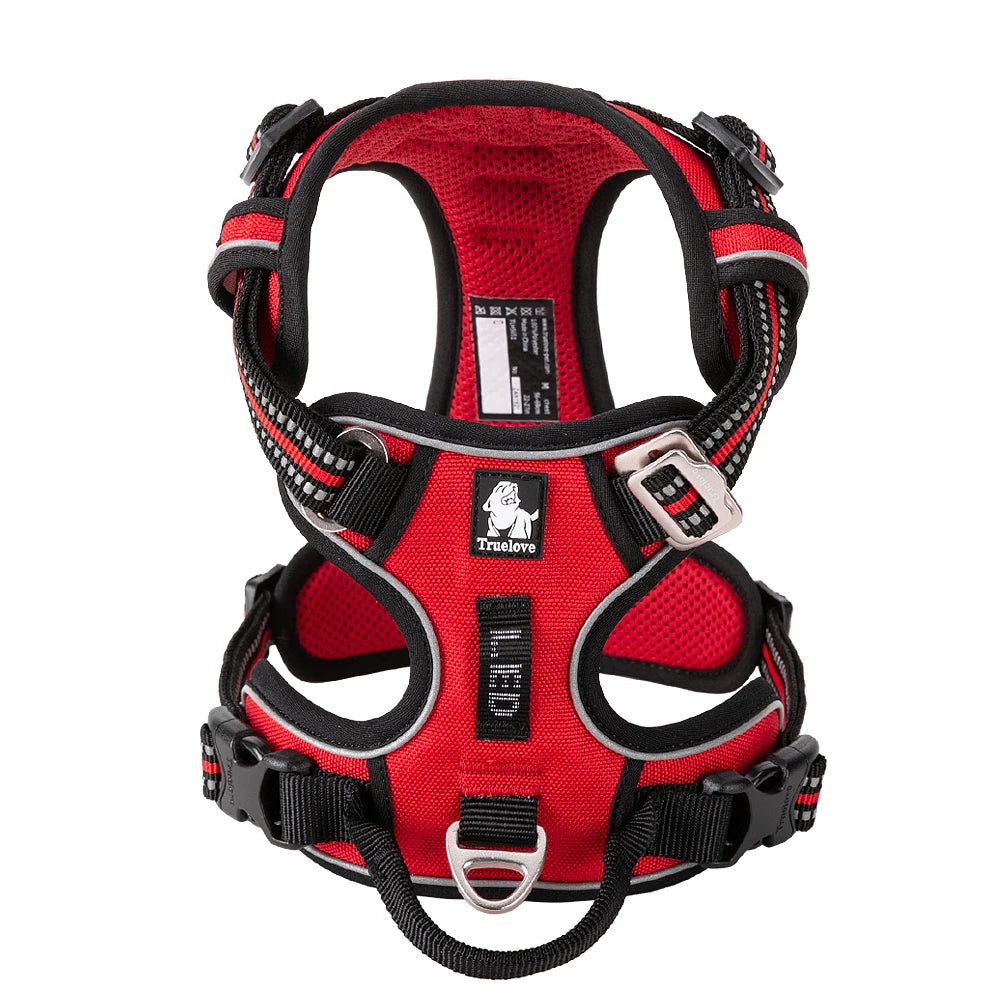 TrueLove Dog Harness Reflective Padded Quick Release Nylon