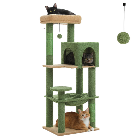 PAWZ Road Multi Level Cat Tree With Sisal Posts Condo