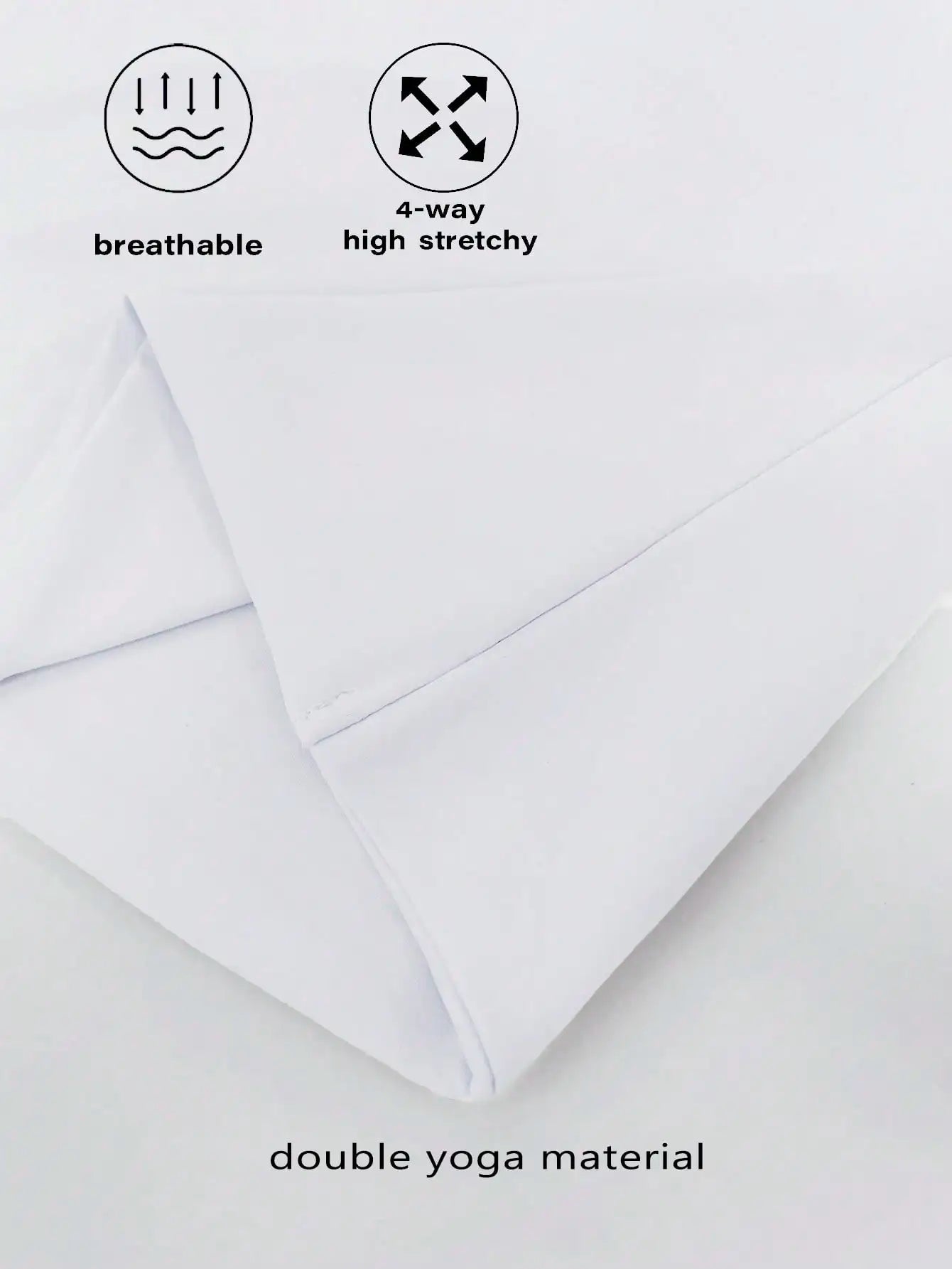 Women's Round Neck Short Sleeve Fitted T Shirt Polyester Elastane