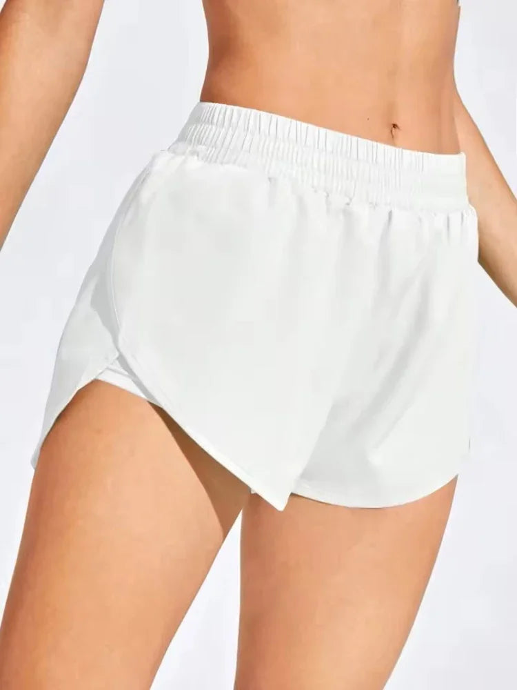 Yoga Shorts for Women Elastic Fitness Running Workout Gym Sportwear