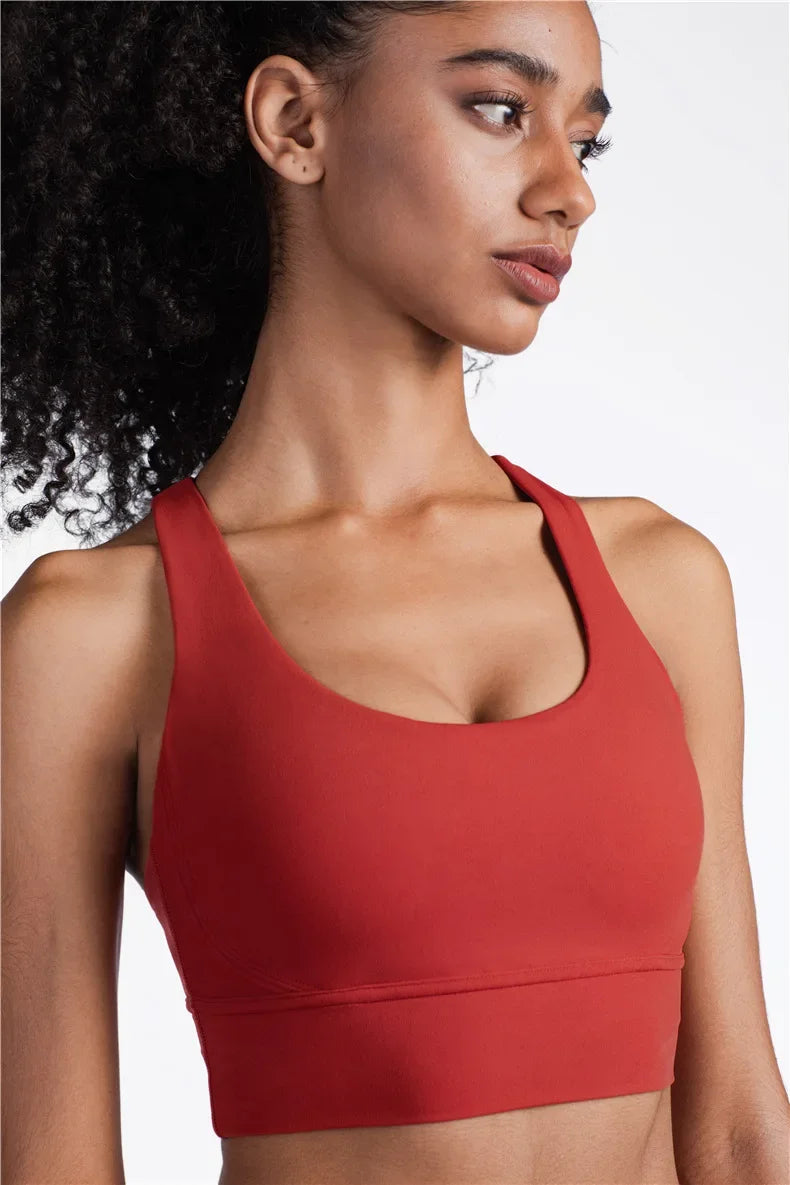 COZOK Cross Back Yoga Bra Tank Top Breathable For Women