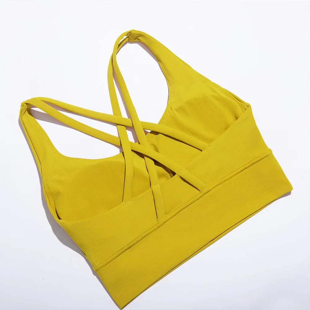 COZOK Cross Back Yoga Bra Tank Top Breathable For Women