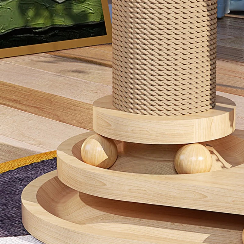 CZBNYXCN Interactive Cat Scratching Post Tower Ball Track With Jute