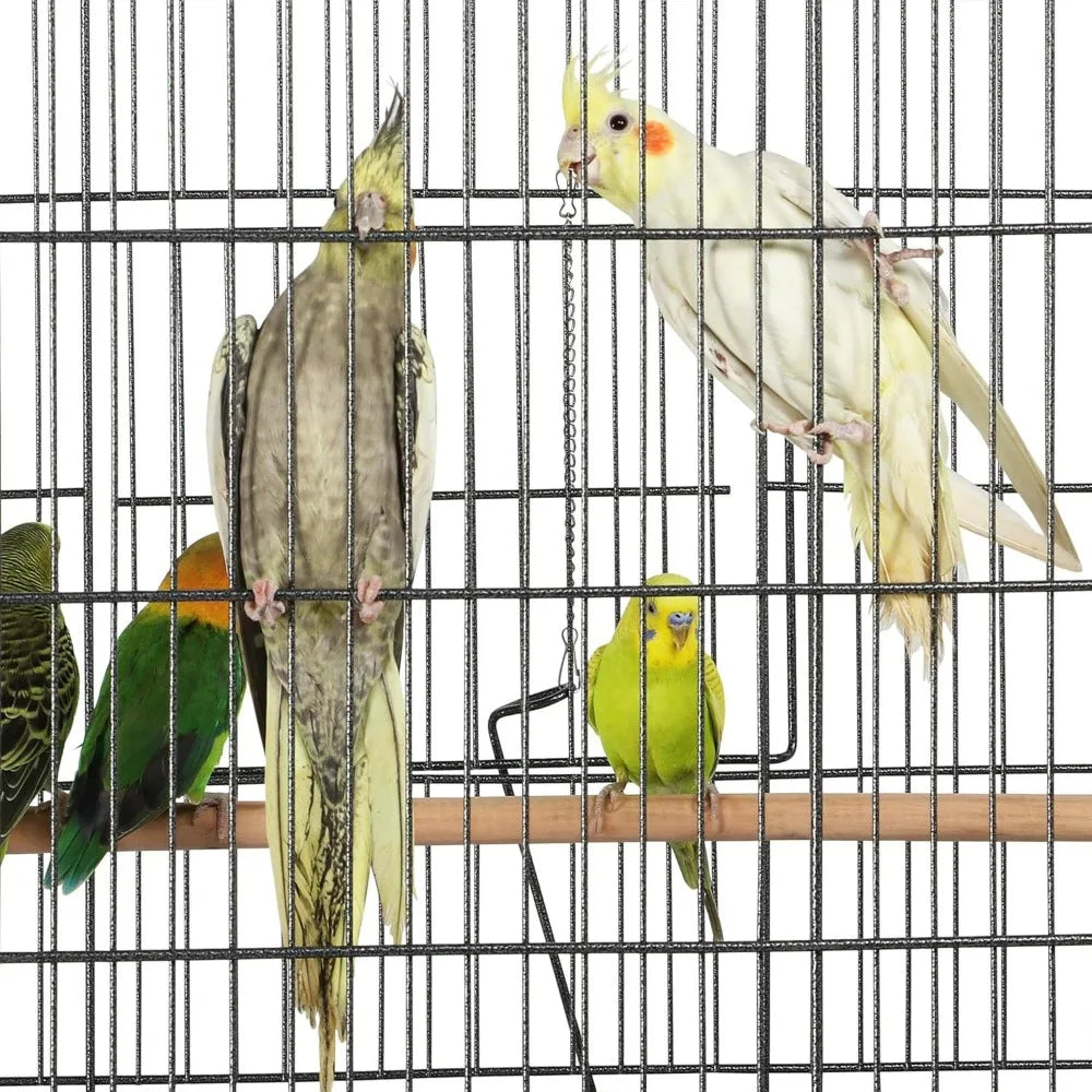 NONECN Parrot Cage With Rolling Stand For Medium Birds