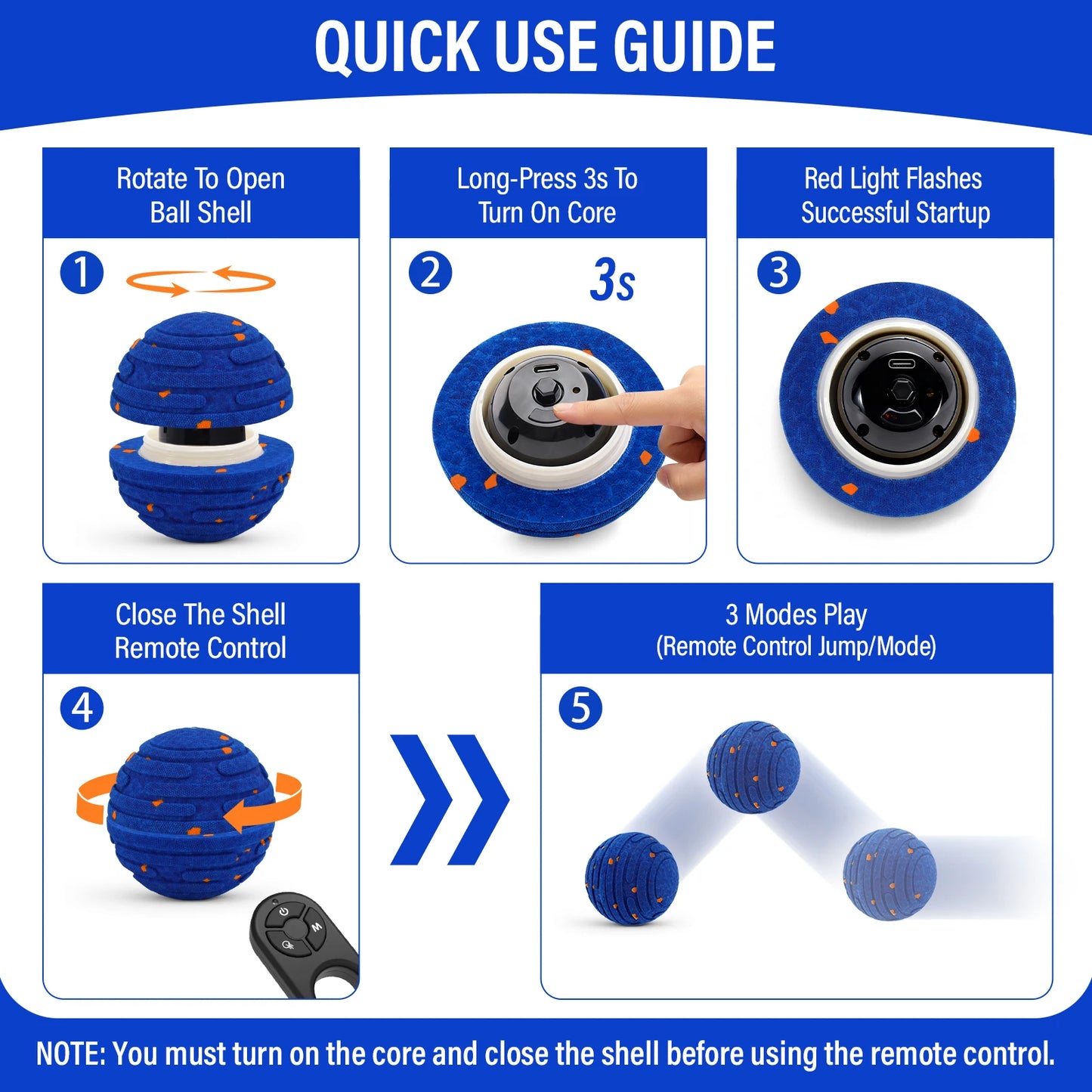 Smart Indestructible Dog Toy Ball For Aggressive Chewers Rechargeable