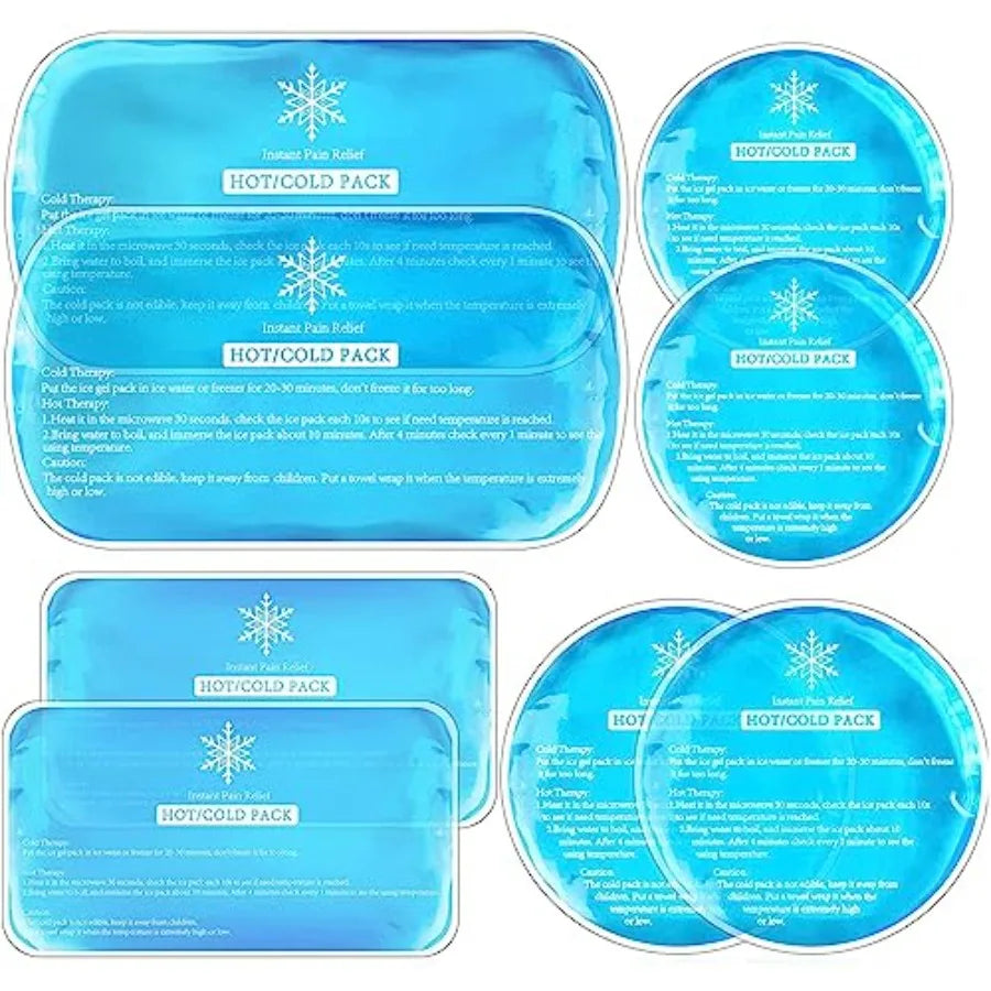 Reusable Ice Packs Gel Cold Compress For Injuries Pain Relief