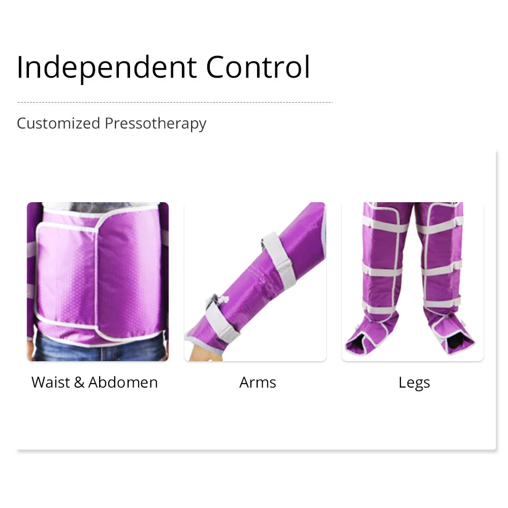 Air Pressure Slimming Suit Pressotherapy Sauna Weight Loss Body Massage