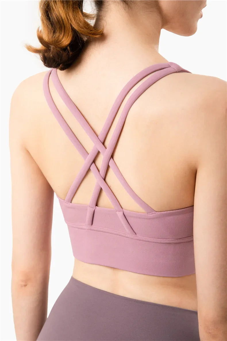 COZOK Cross Back Yoga Bra Tank Top Breathable For Women