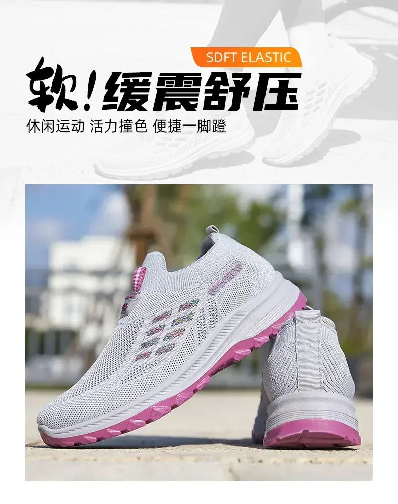 DQTBE Wide Version Barefoot Shoes Unisex Breathable Mesh Walking Shoes