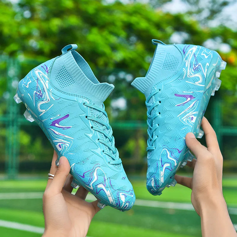 Professional Men's Football Shoes Breathable Lightweight Outdoor Cleats