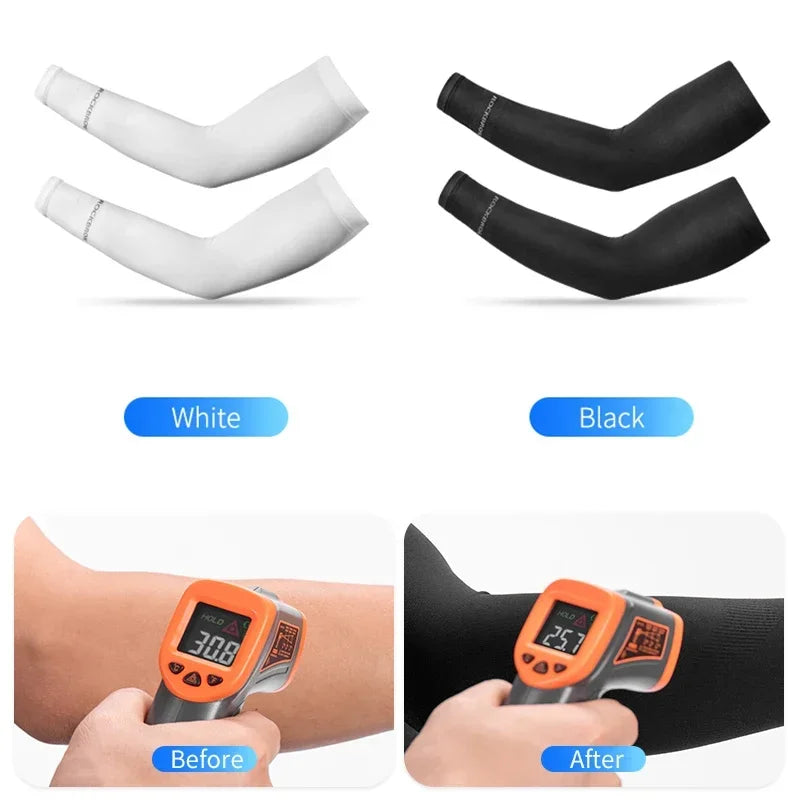 ROCKBROS Arm Sleeves UV Protection For Running And Cycling