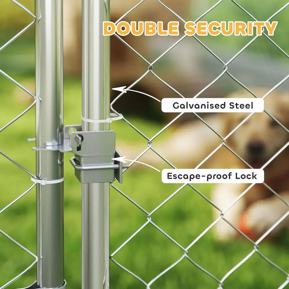 Heavy Duty Dog Kennel With Waterproof Roof And Secure Lock