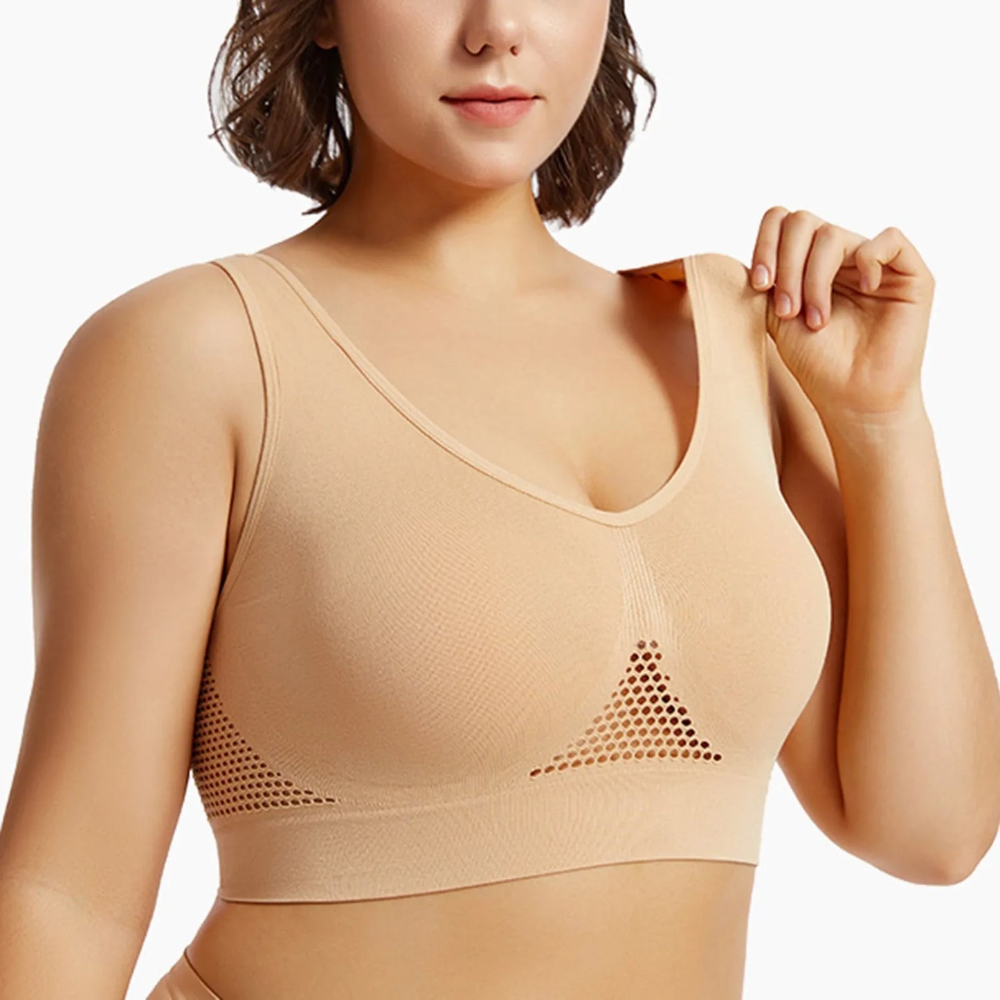 Breathable Womens Running Sports Bra With Shockproof Support Yoga Vest