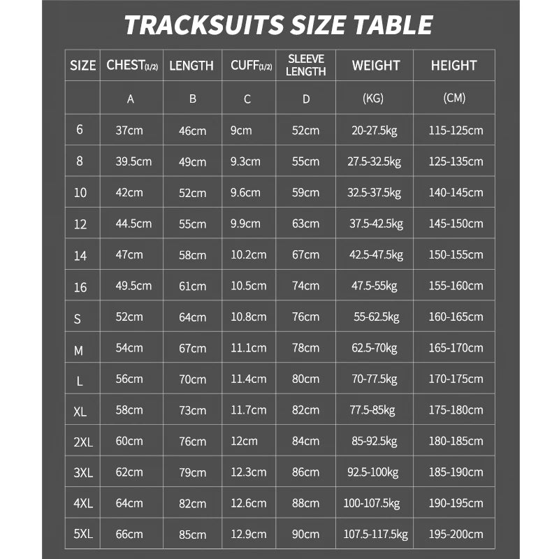ATAGOESCN Unisex Tracksuit Sublimation Full Zip Sportswear