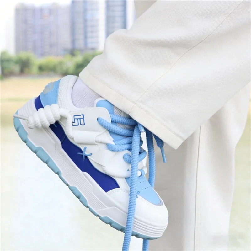 Women Platform Sneakers Chunky Heel Casual Trainers