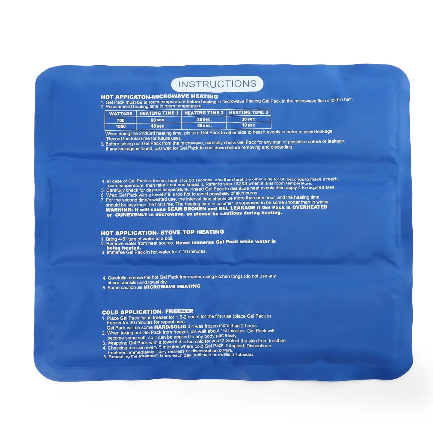 Ice Pack for Injuries, Reusable Large Hot Cold Pack for Therapy, Heating or Cooling Gel Pad for Back Shoulder Knee Waist Sprains