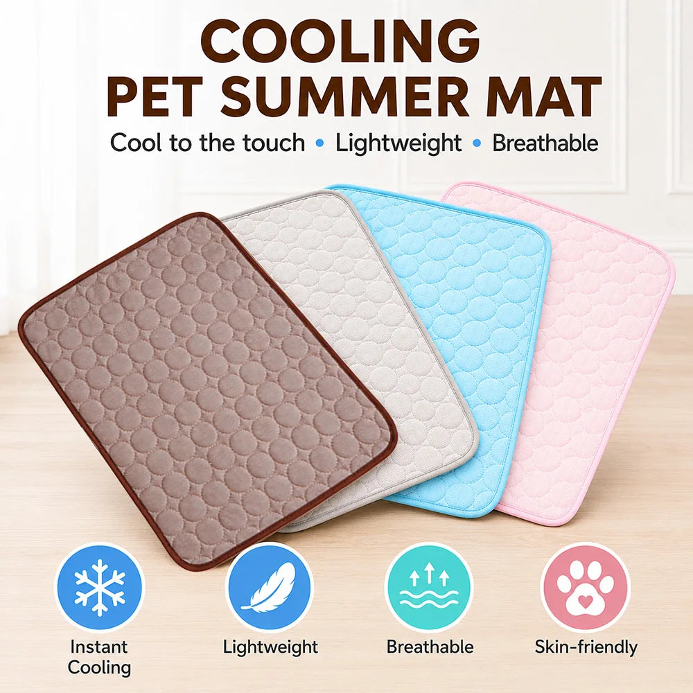 Pet Ice Cooling Orthopedic Mat Pad Bed For Cats Dogs