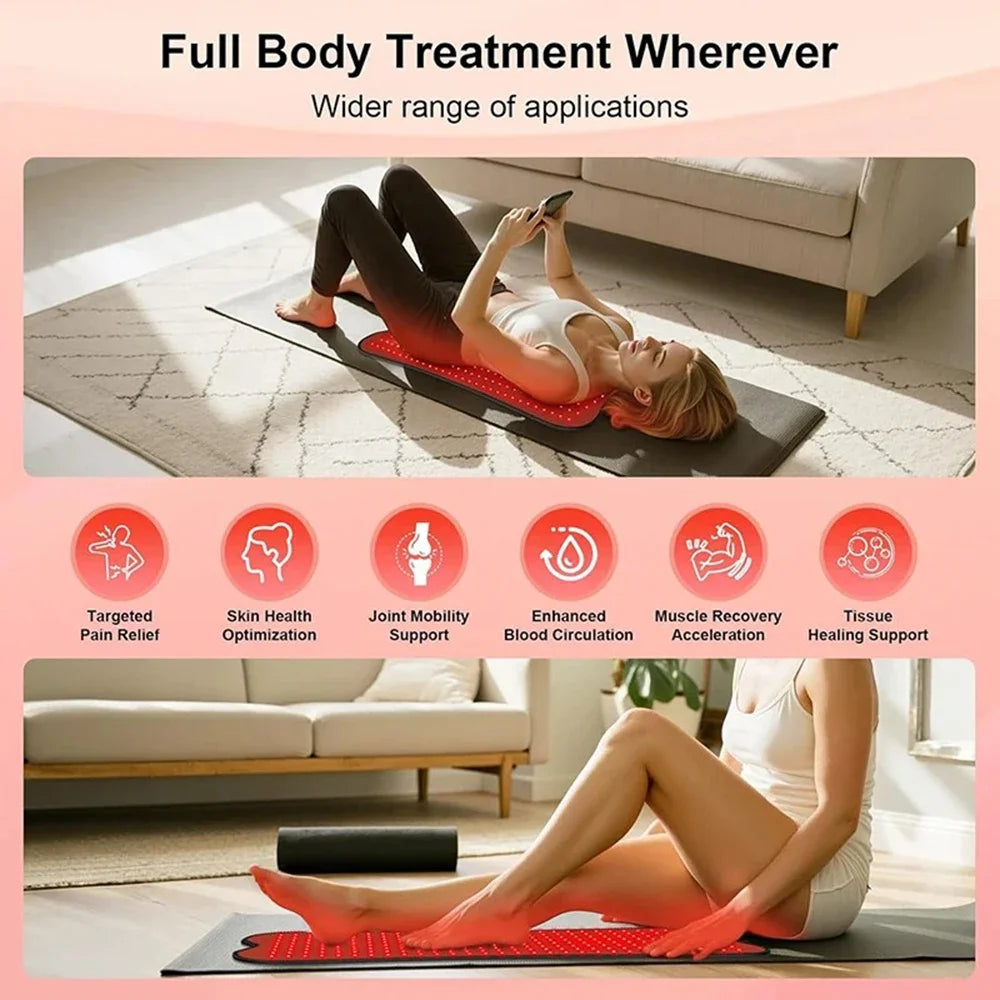 Vilnason Red Infrared Light Therapy Pad 660nm 850nm For Body