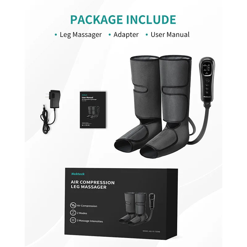Nekteck Leg Massager Calf Wraps Air Compression Therapy For Circulation