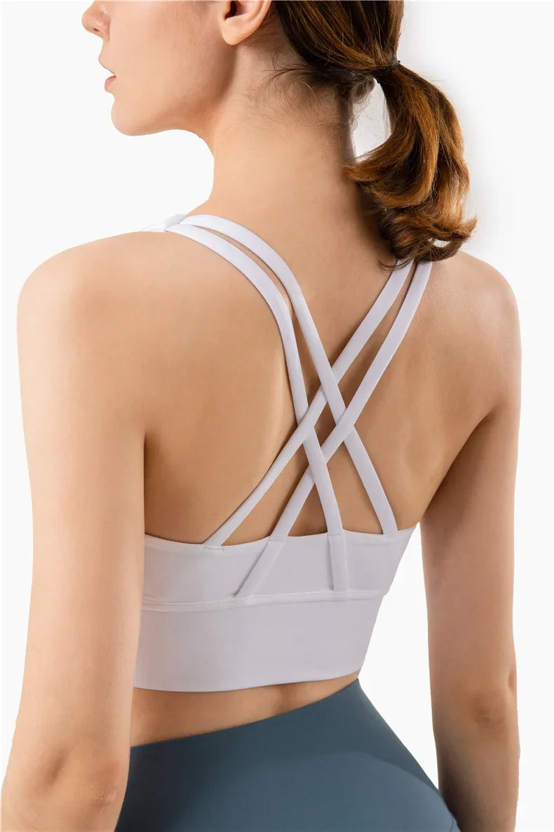 COZOK Cross Back Yoga Bra Tank Top Breathable For Women