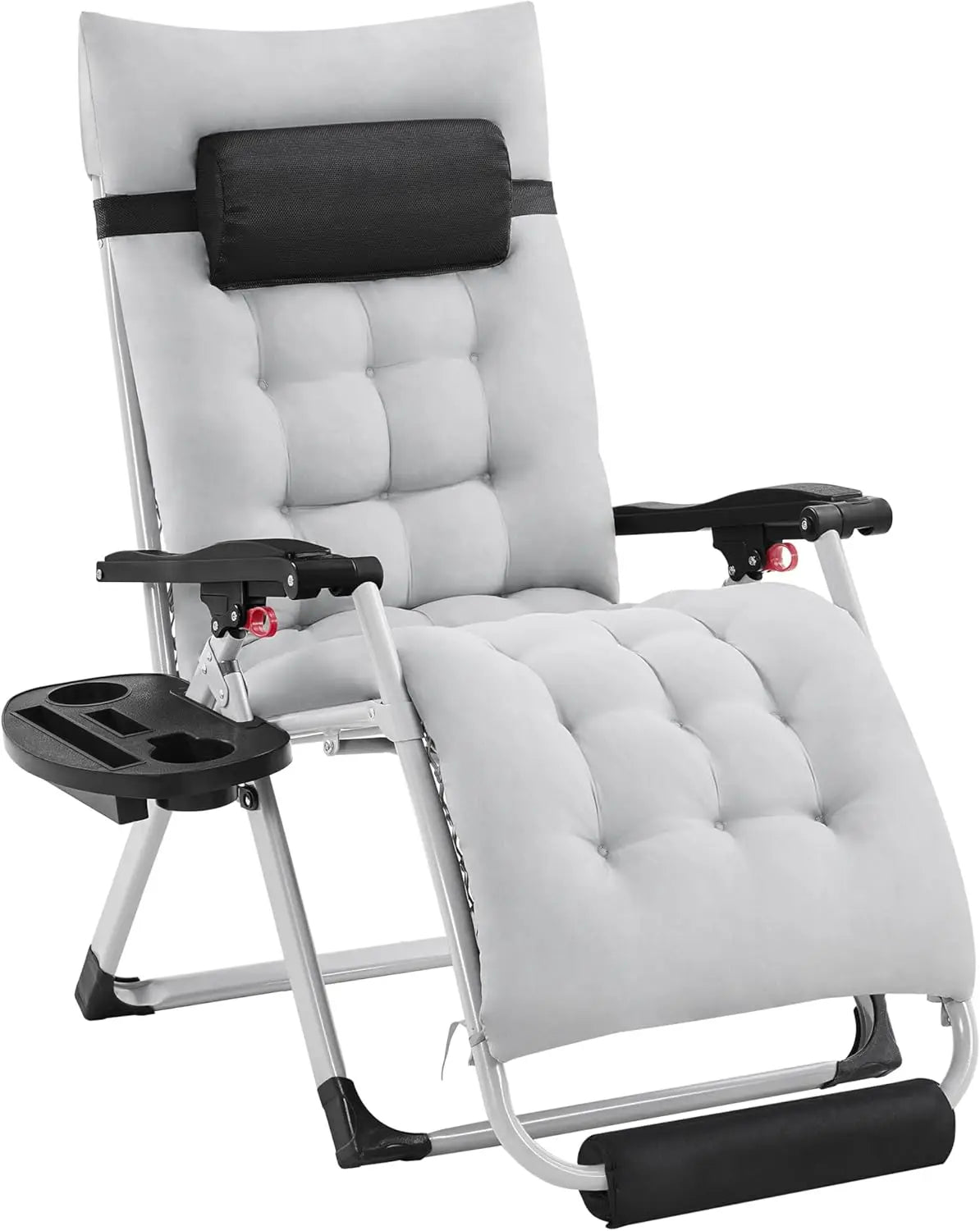 Zero Gravity Chair With Removable Pad And Headrest Cup Holder