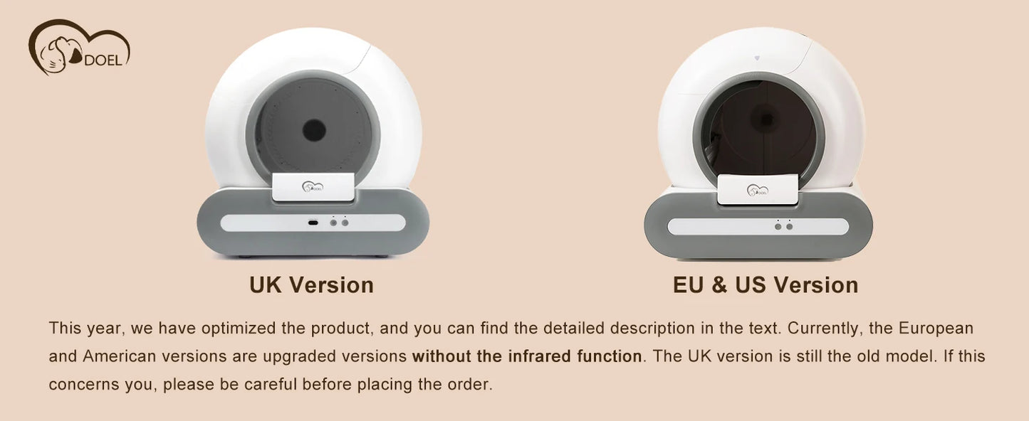 DOEL Self-Cleaning Cat Litter Box With App Control