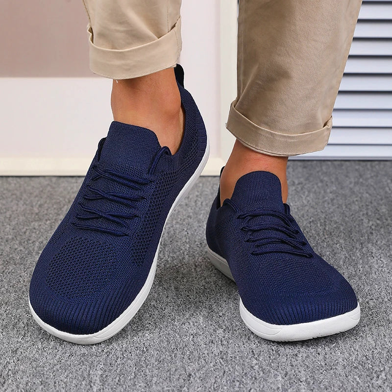 DQTBE Wide Version Barefoot Shoes Unisex Breathable Mesh Walking Shoes