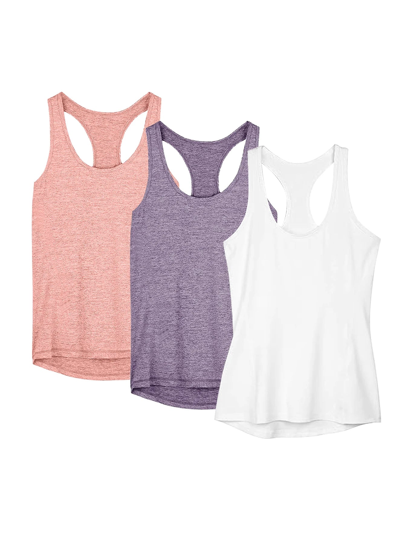 OVESPORTCN Womens Yoga Tank Tops 3 Pack Quick Dry Shirts