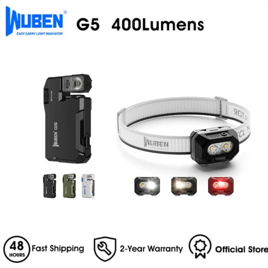 WUBEN H4 G5 Rechargeable LED Flashlight With RGB Light Outdoors