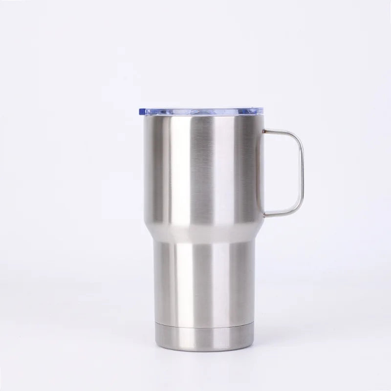 Stainless Steel Car Thermos Bottle With Handle Lid
