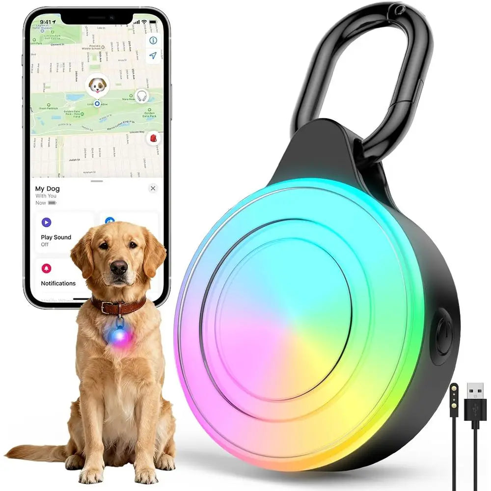 2-in-1 GPS Tracker and IP68 Dog Light for Safe Pet Visibility