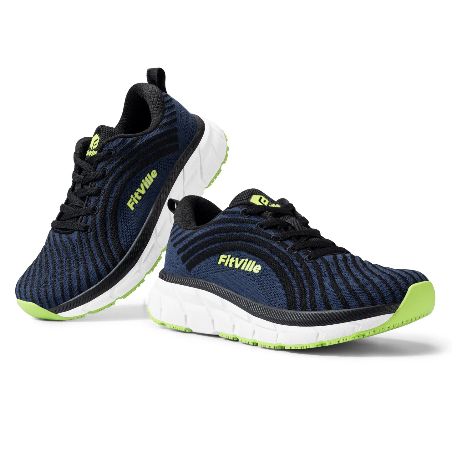 Fitville Men FlowCore V2 Wide Toe Box Running Shoes Cushioned