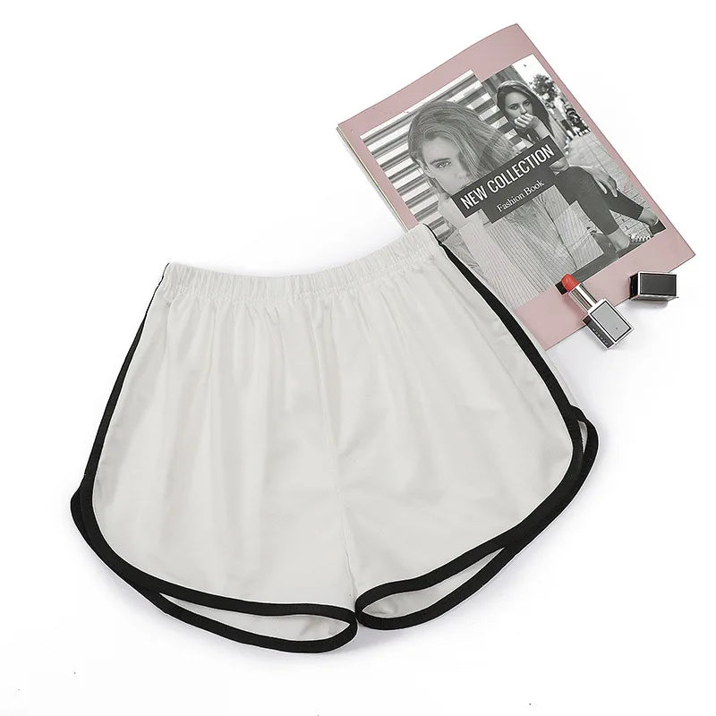 Women Yoga Shorts Breathable Mid Waist Casual Wide Leg