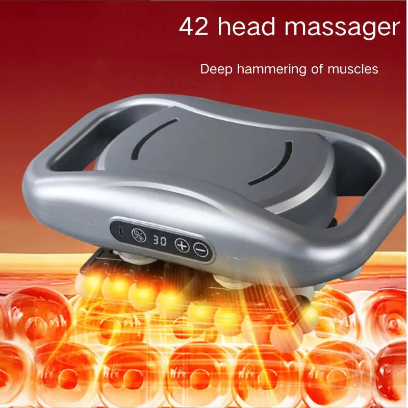 Professional Muscle Massager Gun With 42 Heads And LED Display