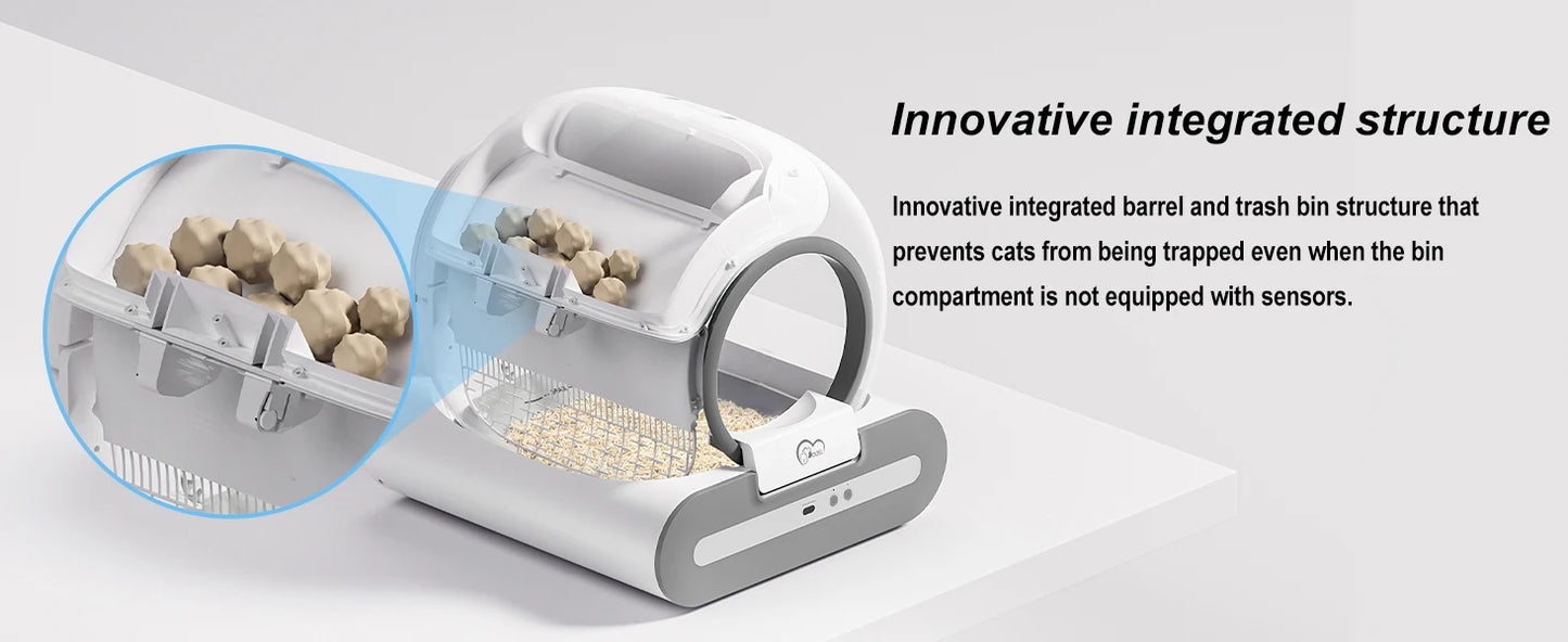 DOEL Self-Cleaning Cat Litter Box With App Control