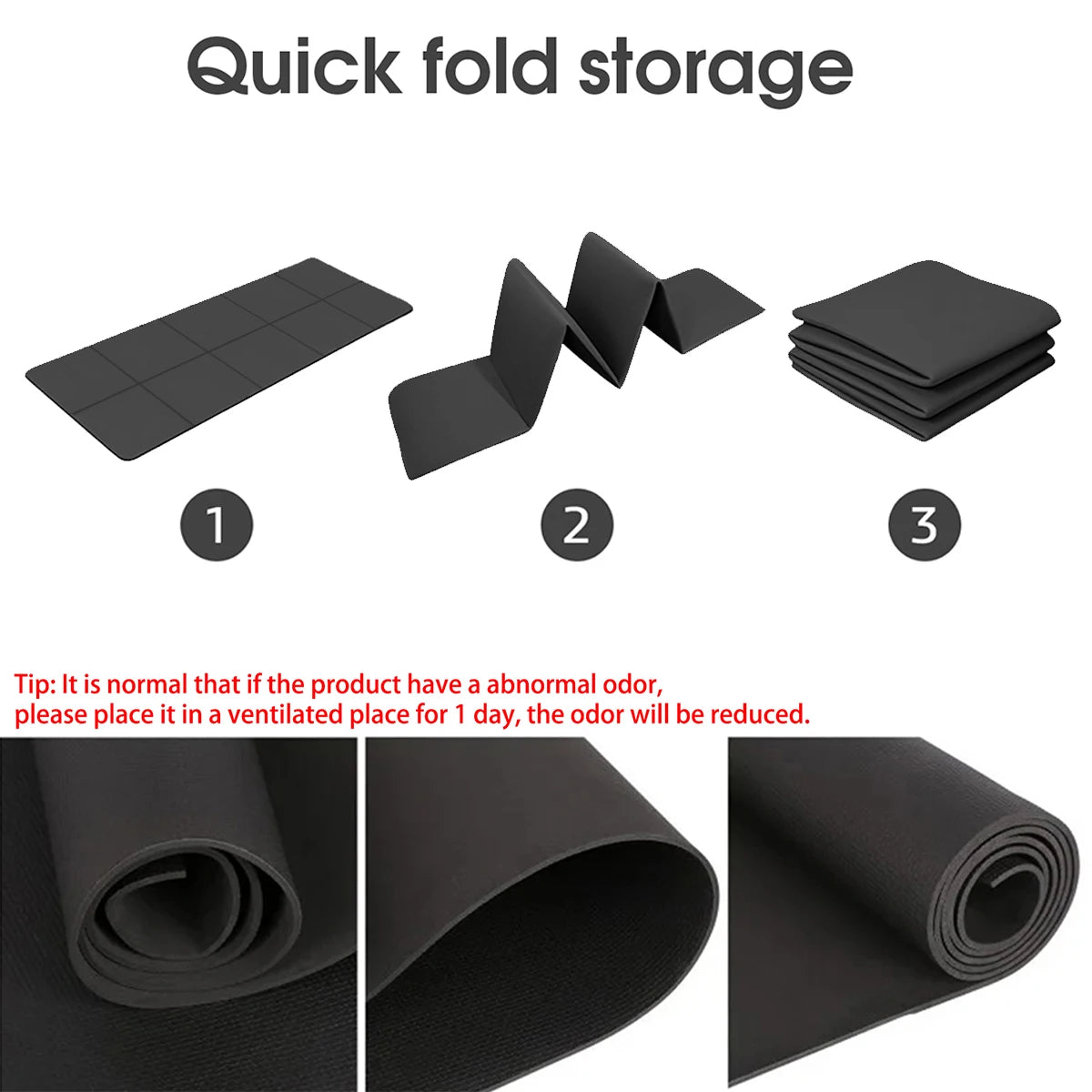 Eco Friendly Foldable Yoga Mat EVA Folding Travel Portable