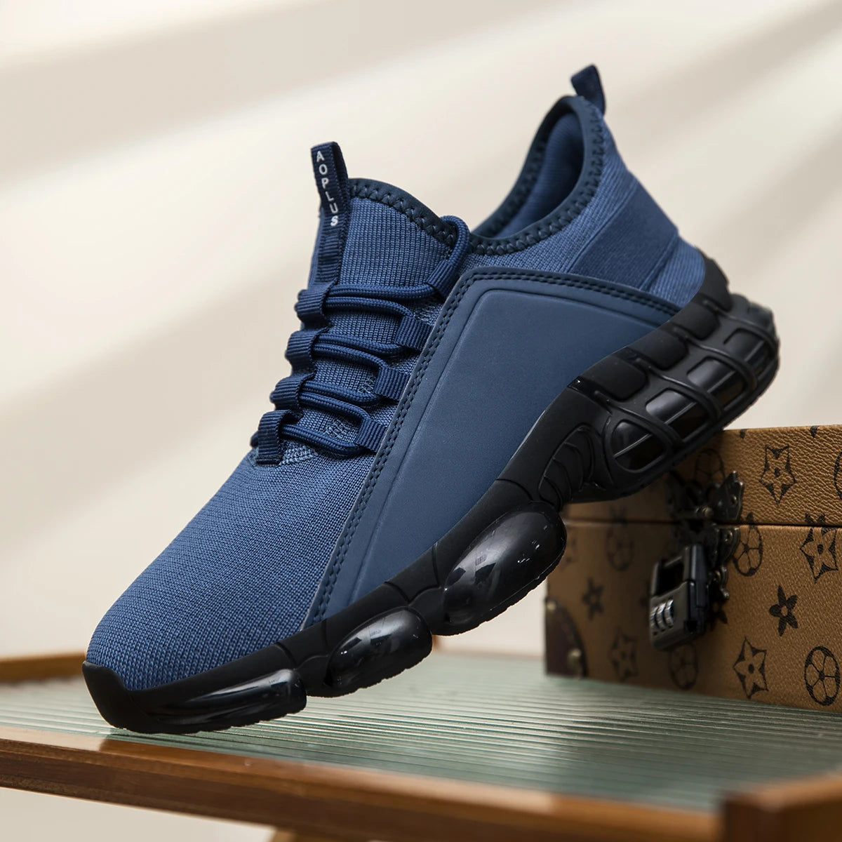 None Men's Four Season Casual Sports Shoes Anti Slip Comfort