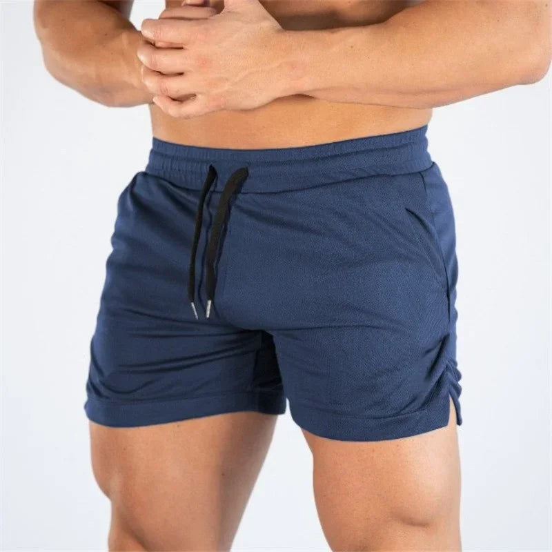 Men's Summer Fitness Shorts Polyester Jogging Athletic Shorts